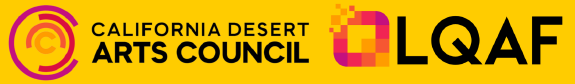 California Desert Arts Council Logo and LQAF Logo