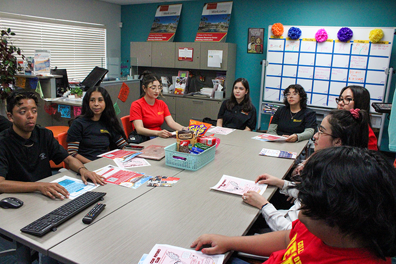 Students participating in Student Success Week