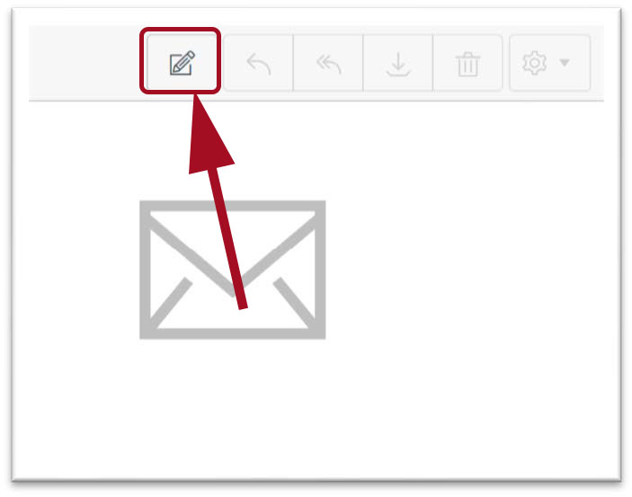 Red arrow pointing towards red highlighted box around pencil icon.