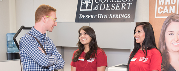 Desert Hot Springs Staff assisting student